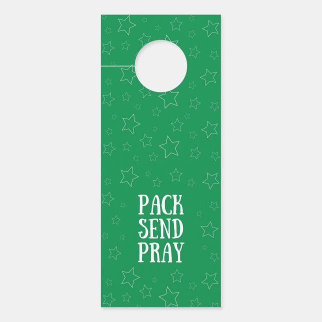 Pack Send Pray Door Hanger ドアノブサイン (正面)