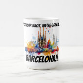 Pack your bags Barcelona モーフィングマグカップ (中央)