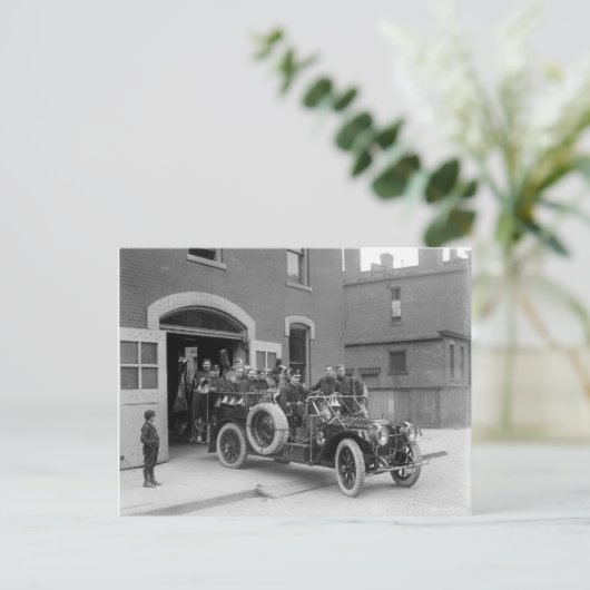 Packard Fire Squad、1911年 ポストカード (スタンド正面)