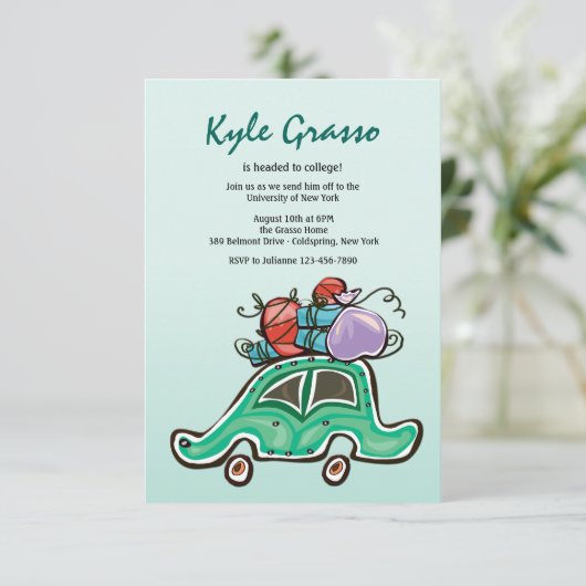 Packed and Ready to Go招待状 招待状 (スタンド正面)