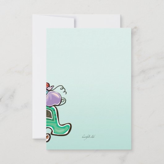 Packed and Ready to Go招待状 招待状 (裏面)