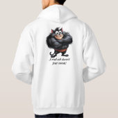 Packed Cat – 猫のスマイルでモチベーション！ パーカ (裏面)