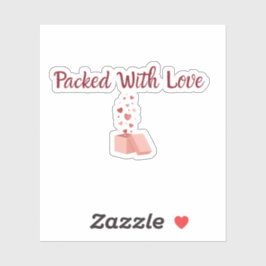 Packed With Love Sticker - Small Business label シール