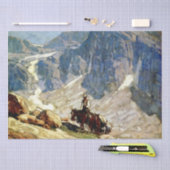 "Packin'" Western Art by Edgar Payne 薄葉紙 (クラフト)