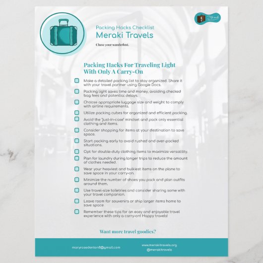 Packing Hacks for Traveling with Just a Carry-on (正面)