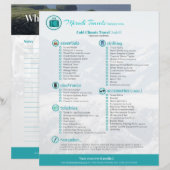 Packing List: Cold Climate Travel (1 Adult) (正面/裏面)