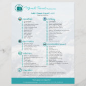 Packing List: Cold Climate Travel (1 Adult) (正面)