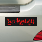 Packmentalityのパックのバンパーステッカー バンパーステッカー (車上)