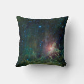 Pacmanか燃えるような星の星雲の枕 クッション (裏面)