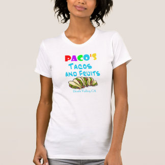 Pacosのタコスのワイシャツ(合う2味方された女性) Tシャツ