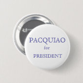 PACQUIAO、のために、大統領 缶バッジ (正面&裏面)