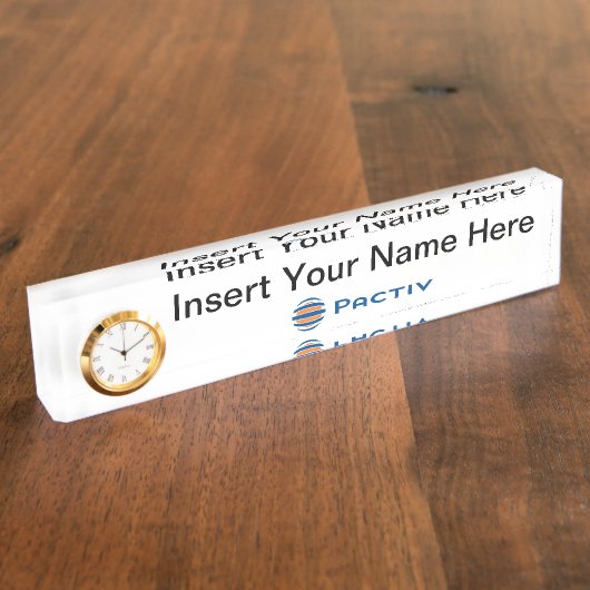 Pactiv Deskplate デスクネームプレート (側面)