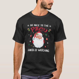 PACUサンタが看護のチャリを見ている親切に Tシャツ