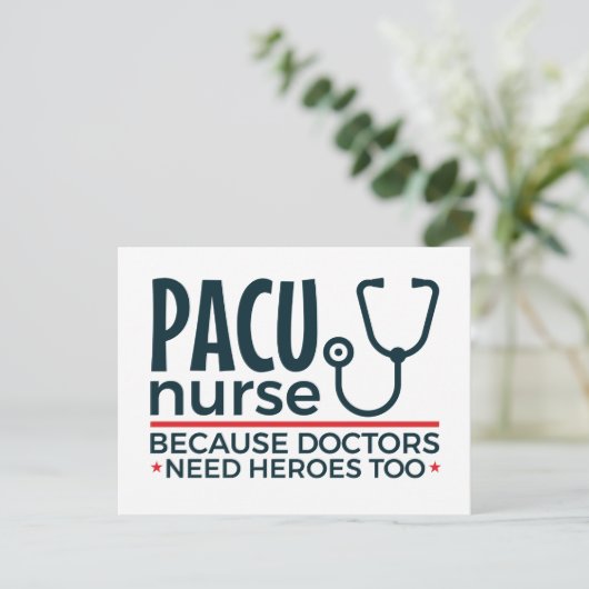 PACUナースは医師にもヒーローが必要 ポストカード (スタンド正面)