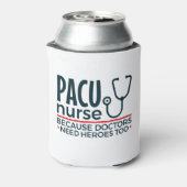 PACUナースは医師にもヒーローが必要 缶クーラー (缶裏面)