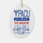 PACUナース息を吸って他の全てを行う セラミックオーナメント (右)