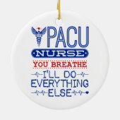 PACUナース息を吸って他の全てを行う セラミックオーナメント (裏面)