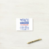 PACUナース息を吸って他の全てを行う ポストイット (デスク上)