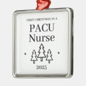 PACU看護師のクリスマス メタルオーナメント (左)