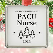 PACU看護師のクリスマス メタルオーナメント