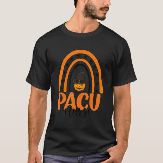PACU看護師 パクー ハロウィン カボチャ レインボー 看護 Tシャツ
