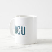 PACU看護師 名前入り 太字のタイポグラフィ コーヒーマグカップ (正面左)