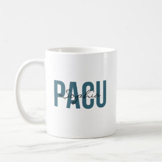 PACU看護師 名前入り 太字のタイポグラフィ コーヒーマグカップ