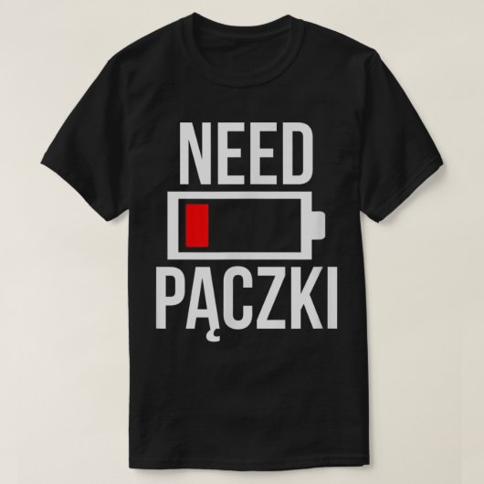 Paczkiポーランドダイナスデイフラッグ食品レシピCoo Tシャツ (デザイン正面)