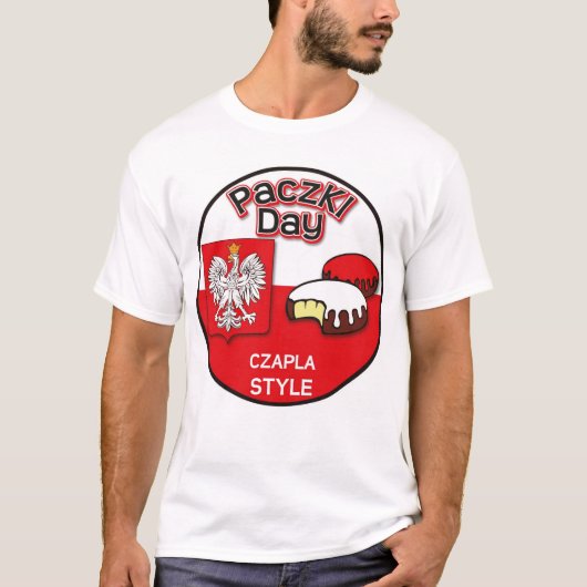 Paczki日- Czaplaのスタイル Tシャツ (正面)