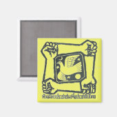 PADマグネット – 黄 マグネット (正面/裏面)