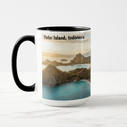 Padar Island Sunset Landscape Canvas マグカップ (左)