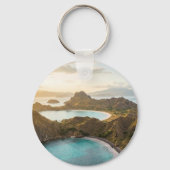 Padar Island Sunset Landscape Keychains キーホルダー (正面)