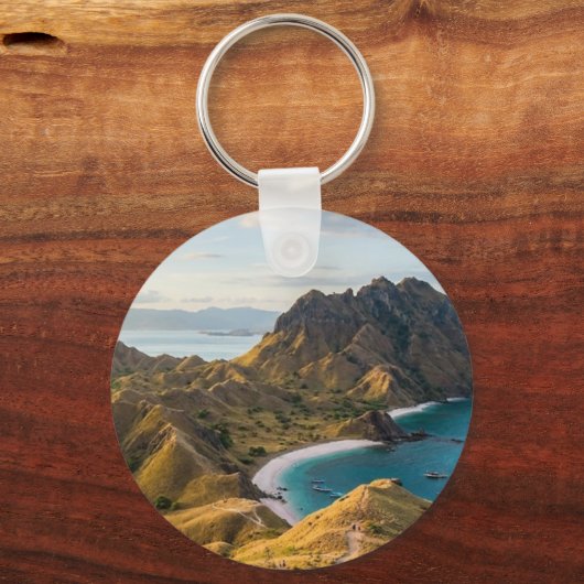 Padar Island Sunset Landscape Keychains キーホルダー (裏面)