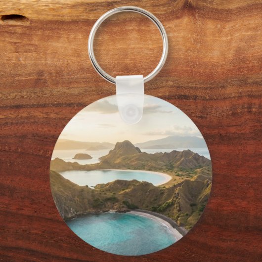 Padar Island Sunset Landscape Keychains キーホルダー (正面)