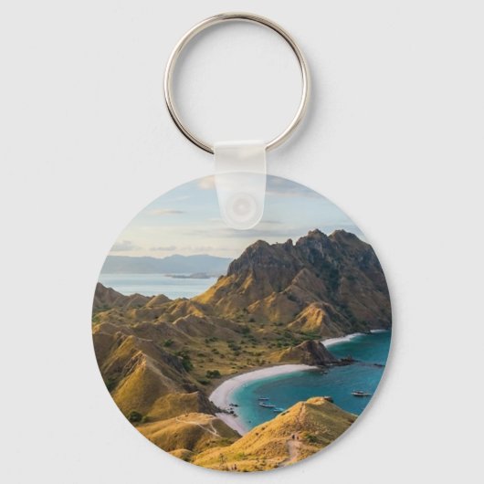 Padar Island Sunset Landscape Keychains キーホルダー (裏面)