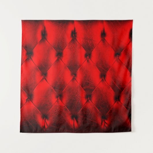 Padding cushion, Vintage red padding cushion textu タペストリー (正面)
