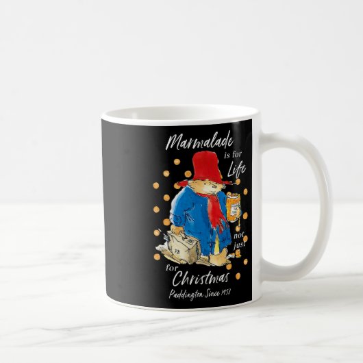 Paddington Bear Xmas Marmalade For Life Cute Merry コーヒーマグカップ (右)