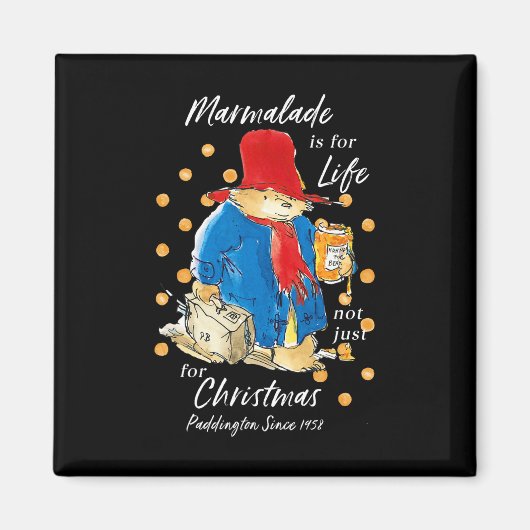 Paddington Bear Xmas Marmalade For Life Cute Merry マグネット (正面)