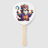 Paddle Fan Sloth Character as Moses ハンドファン (正面)