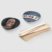 Paddle Funeral Hand Fan – Rounded Corners ハンドファン (組立なし)