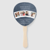 Paddle Funeral Hand Fan – Rounded Corners ハンドファン (裏面)