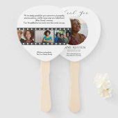 Paddle Funeral Hand Fan – Rounded Corners ハンドファン (正面&裏面)