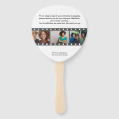 Paddle Funeral Hand Fan – Rounded Corners ハンドファン (正面)