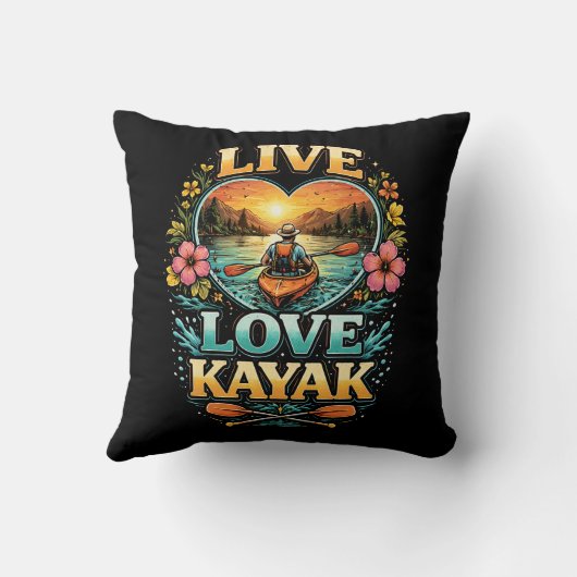 Paddle Into the Sunset クッション (裏面)