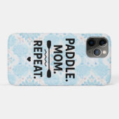 Paddle Mom Repeat Funny Kayaking Outdoor Adventure Case-Mate iPhoneケース (裏面(横))