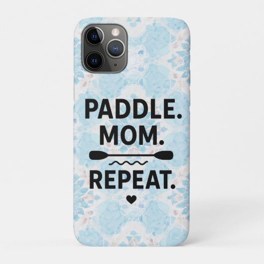 Paddle Mom Repeat Funny Kayaking Outdoor Adventure Case-Mate iPhoneケース (裏)