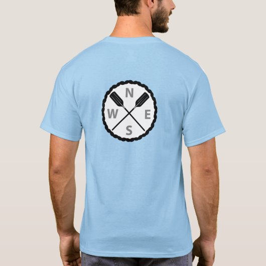 Paddle On Explorer Design - メンズ ベーシック Tシャツ (裏面)