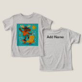 Paddle Pops & Flip Flops – Juggling Moose Summer T (デザイン正面&裏面)