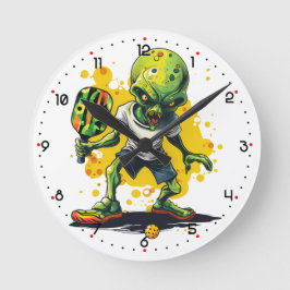Paddle to the Mothership Pickleball  ラウンド壁時計