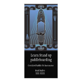 Paddleboardのレッスンを立てて下さい ラックカード